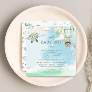 En sötad Pojke är på väg att visa sig vara en baby Inbjudningar