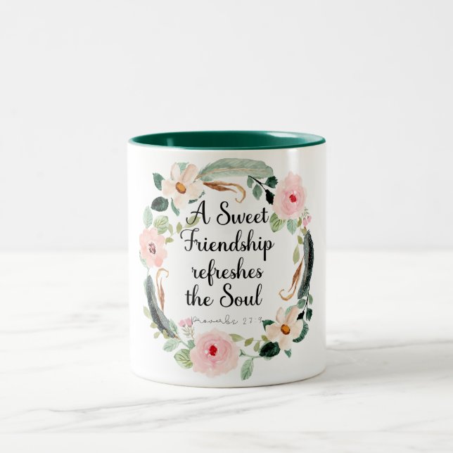 En sötad Vänskap fräschar upp Soul Två-Tonad Mugg (Center)