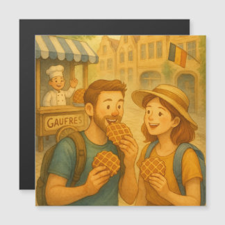 En sötdag i Belgien, magnetkort