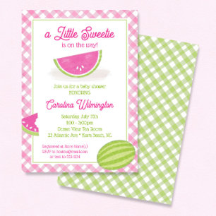 En sötnos på Way Watermelon Baby Shower Inbjudningar