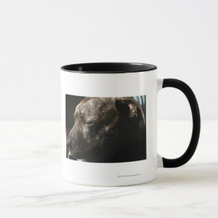 En sova groptjurhund mugg