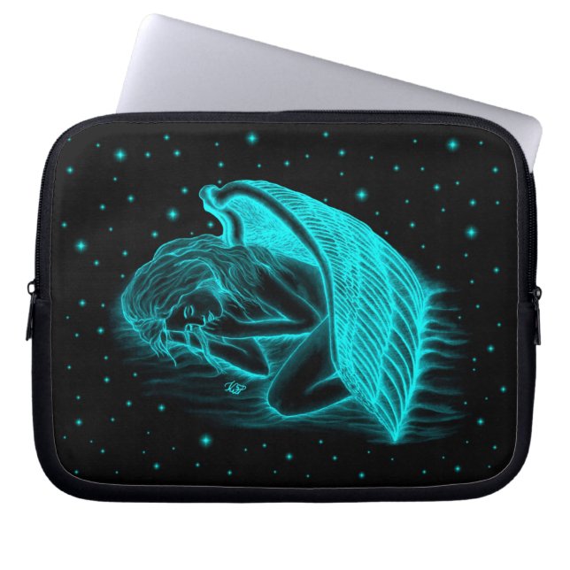 En sovande ängel laptop fodral (Framsidan)