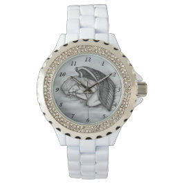 En sovande ängel på himmelmolnen armbandsur