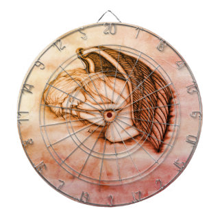 En sovande ängel på himmelmolnen darttavla