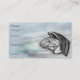 En sovande ängel på himmelmolnen visitkort