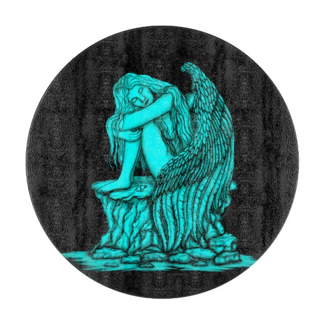 En sovande ängel på stenen (Framsidan)