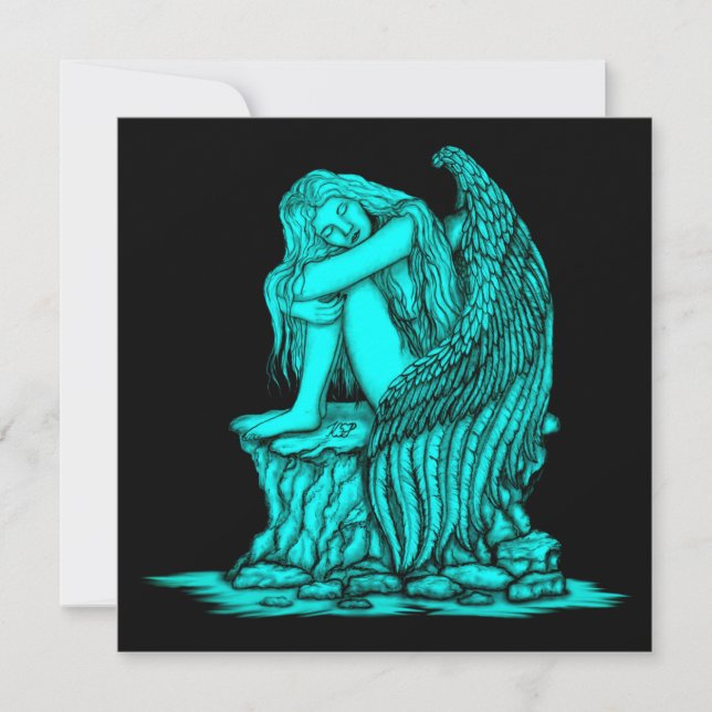 En sovande ängel på stenen (Framsida)