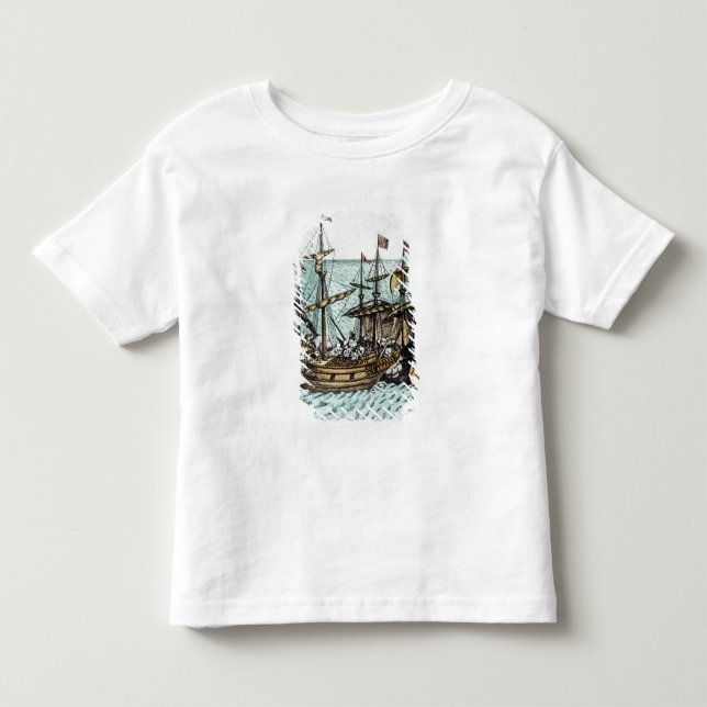En spansk skattfrakt tee shirt (Framsida)
