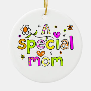 En speciell mamma julgransprydnad keramik