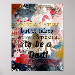 En Speciell Pappa Art poster far gåva