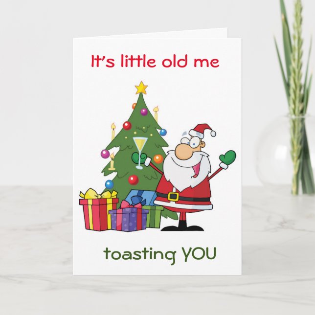 EN SPECIELL "TOST from SANTA" I ÅR Helgkort (Framsida)