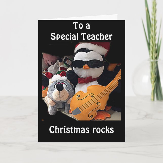 **EN SPECIELLARE TEACHER** H0PE Y0UR CHRISTMAS "R0 HELGKORT (Framsida)