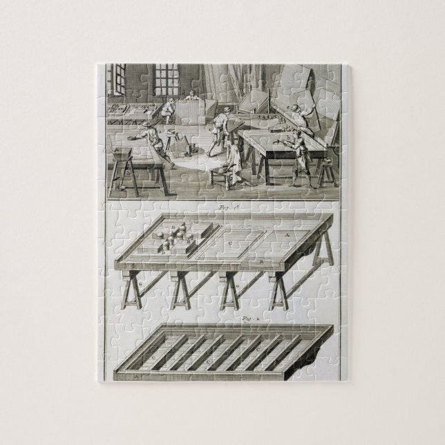 En spegeltillverkare seminarium och verktyg, från pussel (Vertikal)