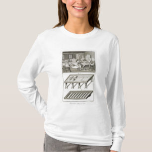 En spegeltillverkare seminarium och verktyg, från tee shirt