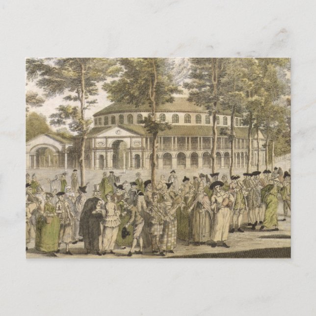 En spektakel i Ranelagh Gardens med Rotunda Vykort (Framsida)