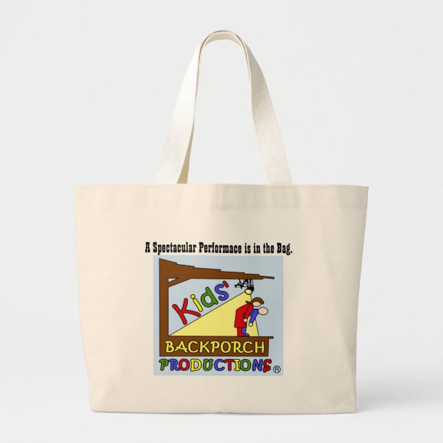 En spektakulära Performace är i hänga lös Jumbo Tygkasse (Framsidan)