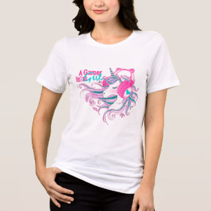 En spelare Girl Magic Unicorn t shirt
