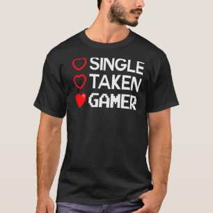 En speldator på Alla hjärtans dag Spelande hjärta T Shirt