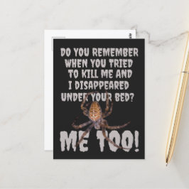 En Spiders Revenge Halloween Vykort