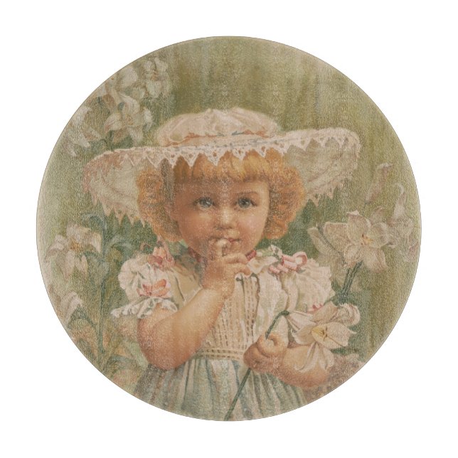 "En spirande påsk" Vintageillustration, ca. 1890 (Framsidan)
