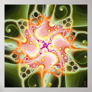 En splotch av Fairy Magic V 3 Art Print Poster