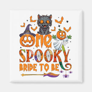 En spöklik brud att bli rolig Halloween brud att b Magnet