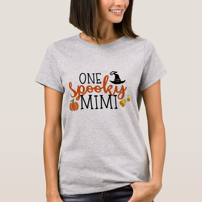 En spöklik Mimi Halloween T Shirt (Framsida)