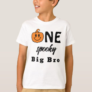 En spöklik storbror Halloween matchande familj T Shirt