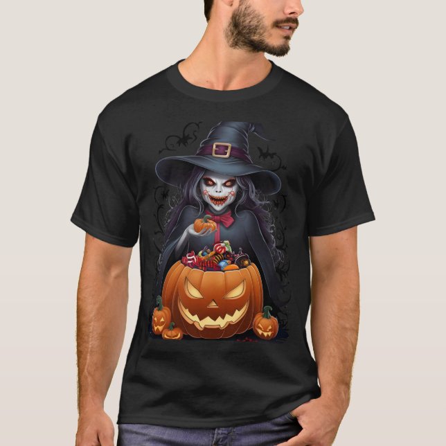 En Spooktacular Halloween Äventyr T Shirt (Framsida)