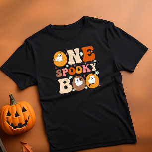 En Spooky Boo Groovy Halloween Cat Ghost T Shirt