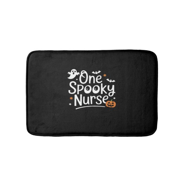 En Spooky Nurse Funny Ghost Nurse Halloween Essen Badrumsmatta (Framsidan)