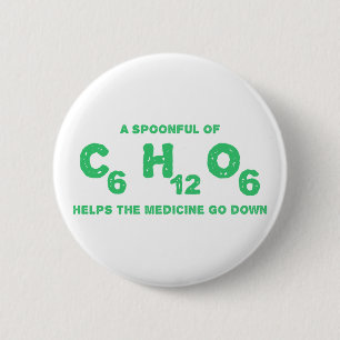 En Spoonful av C6H12O6 hjälper medicinen för att Knapp