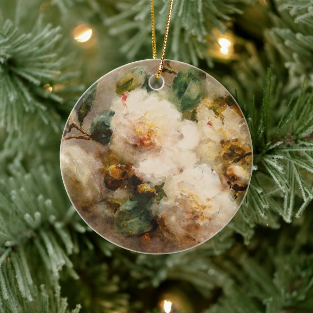 En spray med kameror hängande från nagel julgransprydnad keramik (Träd)