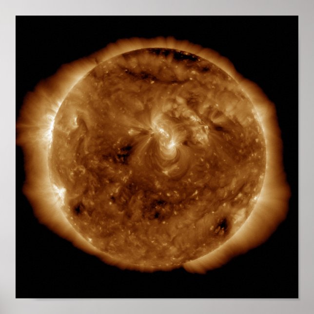 En spricka i mörken i sol poster (Framsidan)