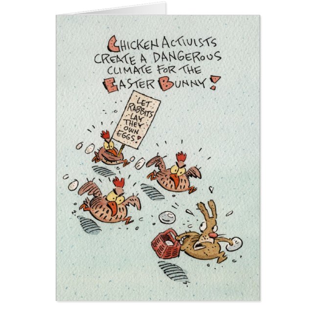 En springa för din kanin hälsningskort (Framsidan)