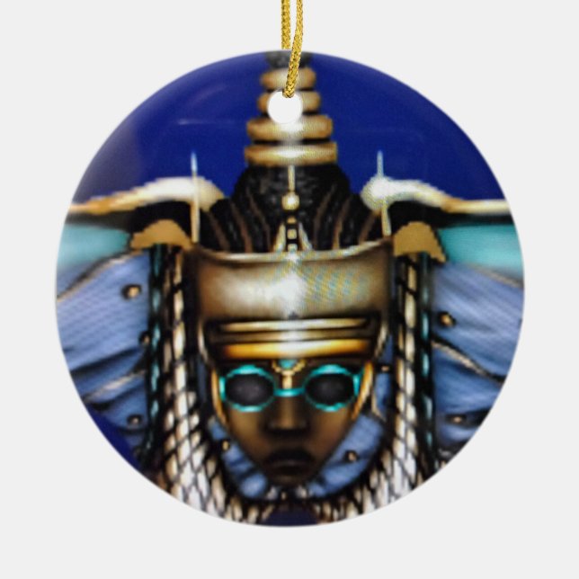 en stabil arocentisk julgransprydnad keramik (Framsidan)