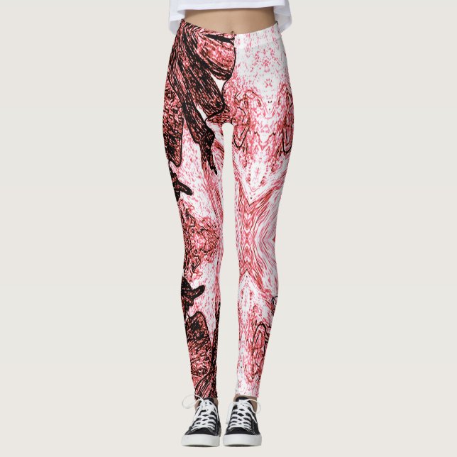 En stänk av röd leggings (Framsida)