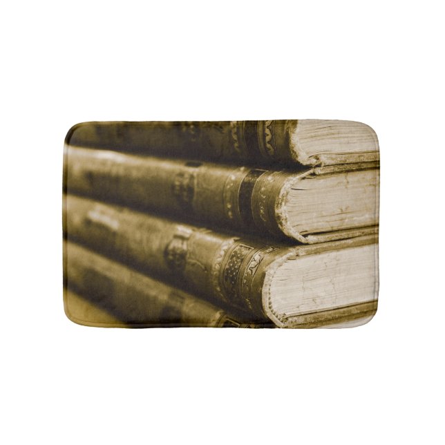 En stapel av gamla Bokar Badrumsmatta (Framsidan)