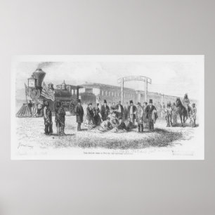 En station i prärien: Den 100. meridianen Poster