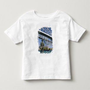 En staty av Thomas Edison av lokala konstnären Min T-shirt