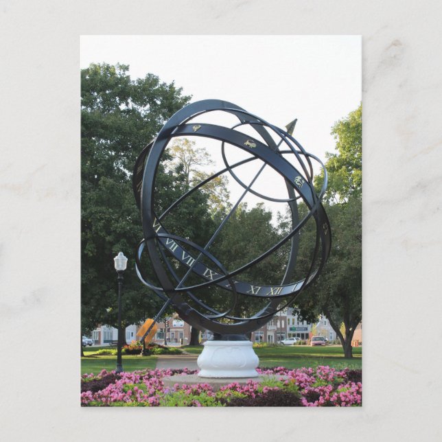 En staty i Pella Iowa Vykort (Framsida)