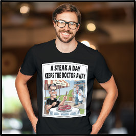 En stek per dag bärare Ketovore Keto Funny Manar T Shirt