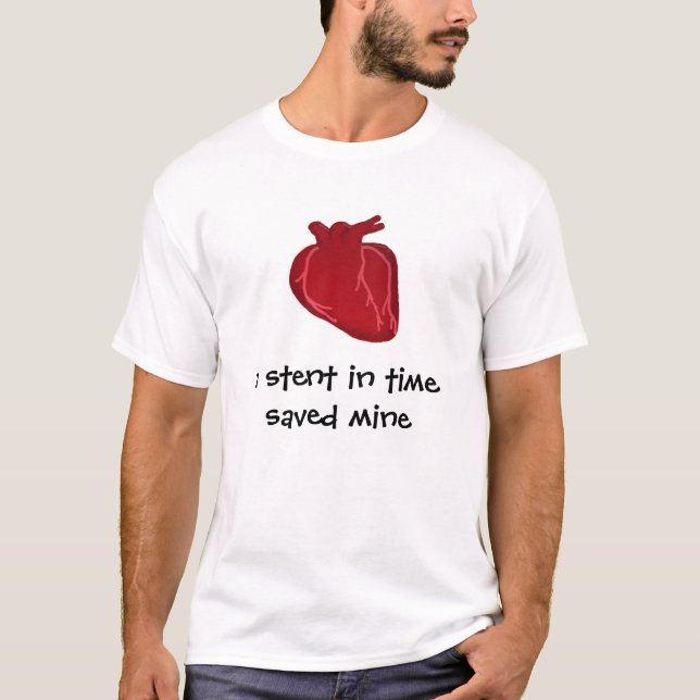 en stent i tid t-shirt (Framsida)