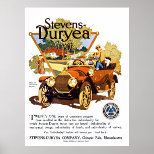 En Stevens Duryea modellerar AA Poster
