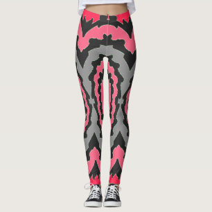En stilfull flerfärgad "Ratti_Creative_Arts" -legg Leggings
