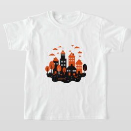 En stilfull urban scen t shirt