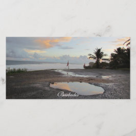 En stillastående morgon - Barbados-fotokort