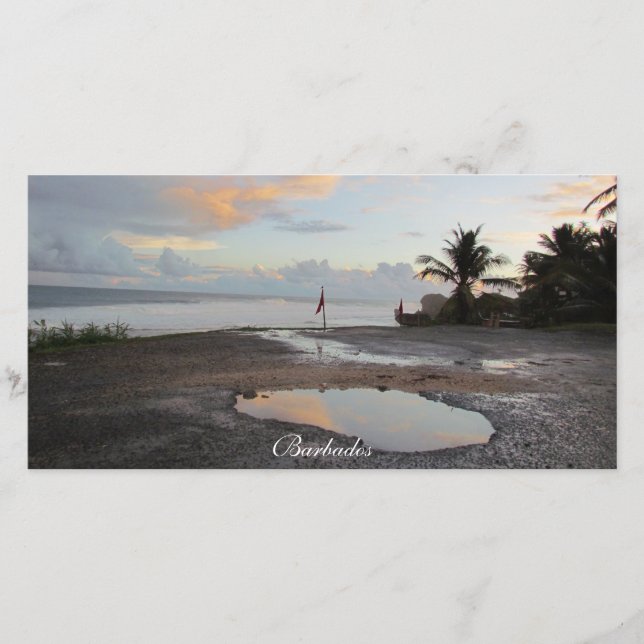 En stillastående morgon - Barbados-fotokort (Framsida)