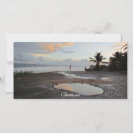 En stillastående morgon - Barbados-fotokort