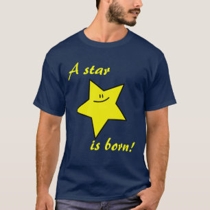 En stjärna är den födda mörka t-skjortan t shirt